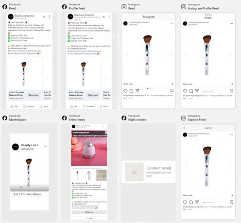 Beauty product social media campaign